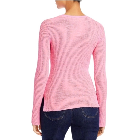 3.1 Phillip Lim Long Sleeve Double Face Rib Crossbody Sweater Small New with - Picture 2 of 11